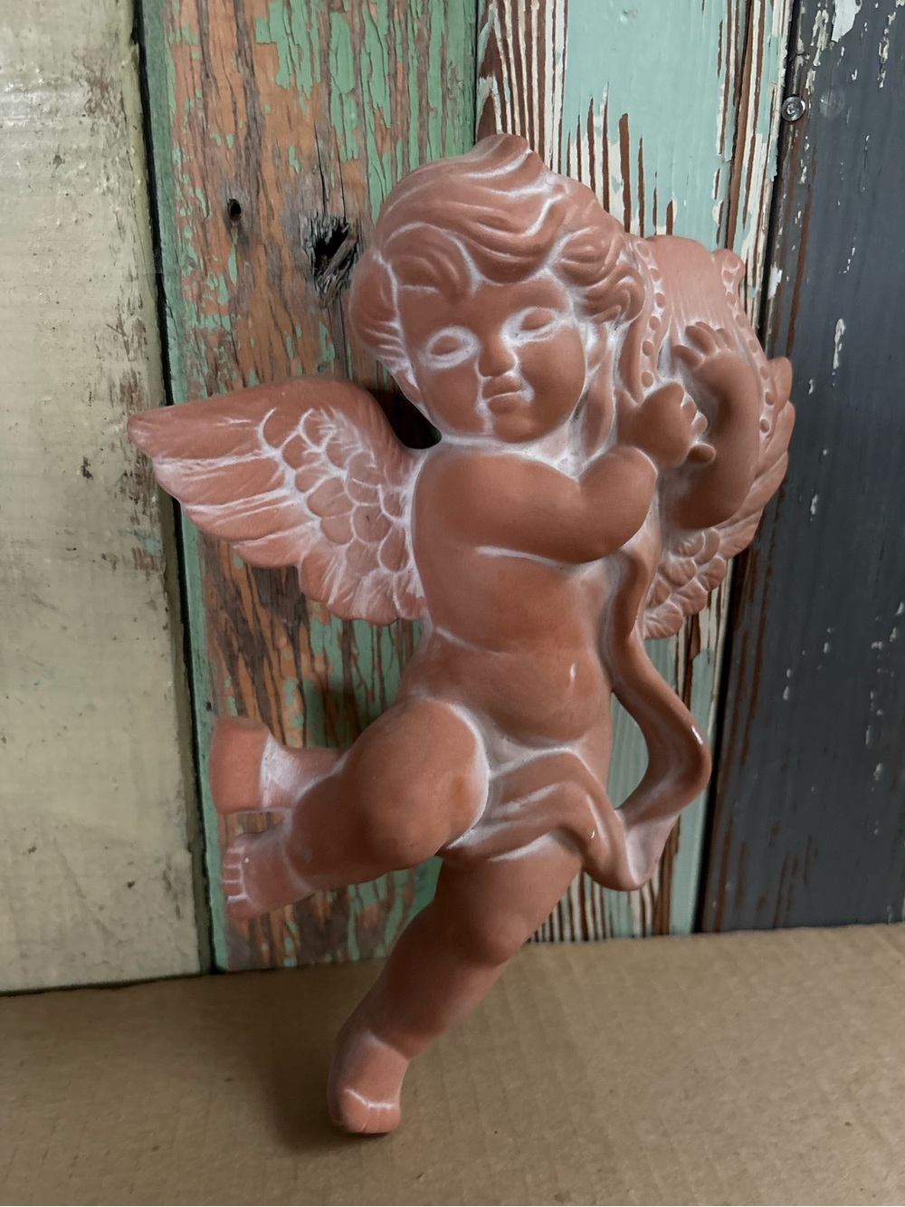 Vintage Terracotta Cherub Angel Holidays by Himark Taiwan